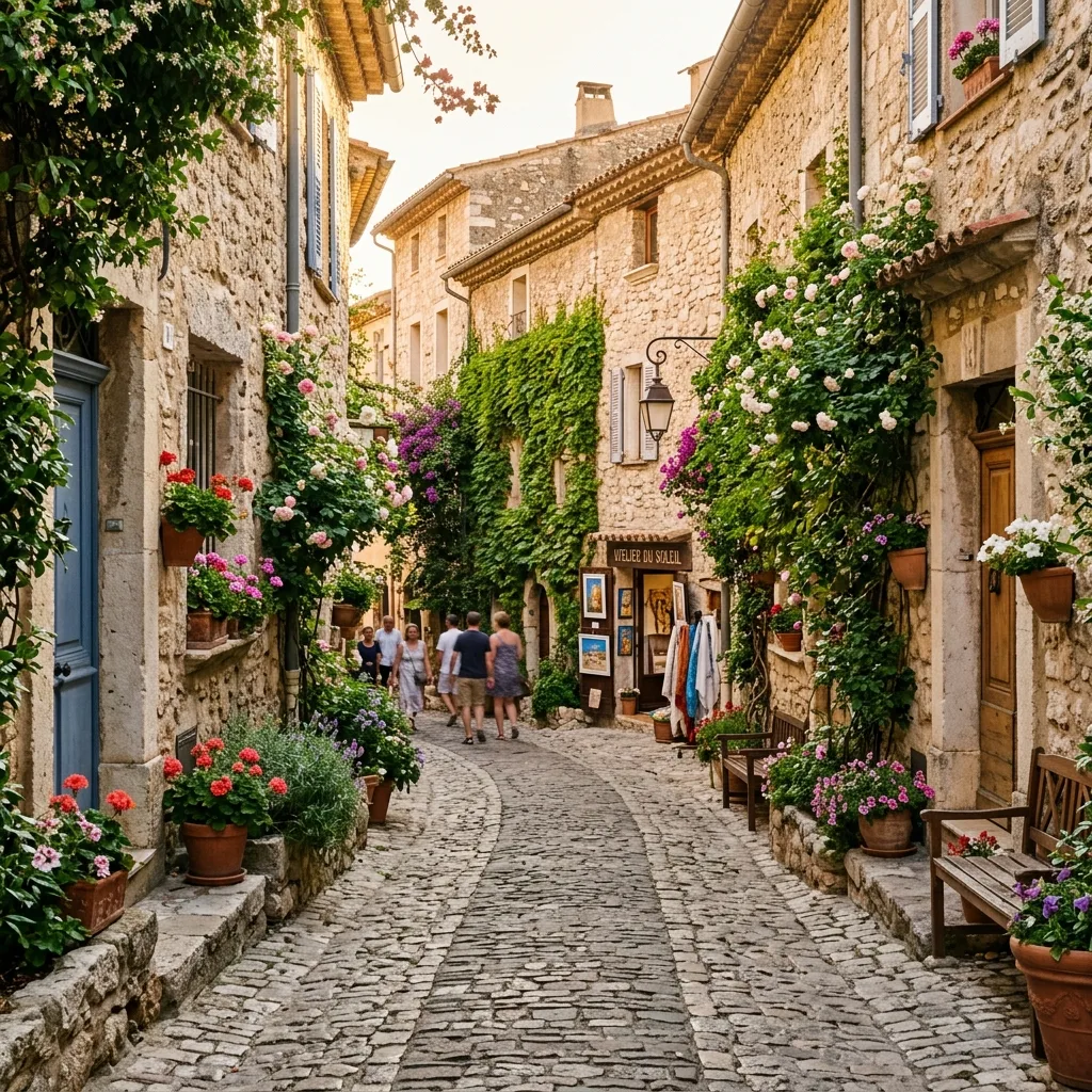 Historic street in Saint-Paul-de-Vence