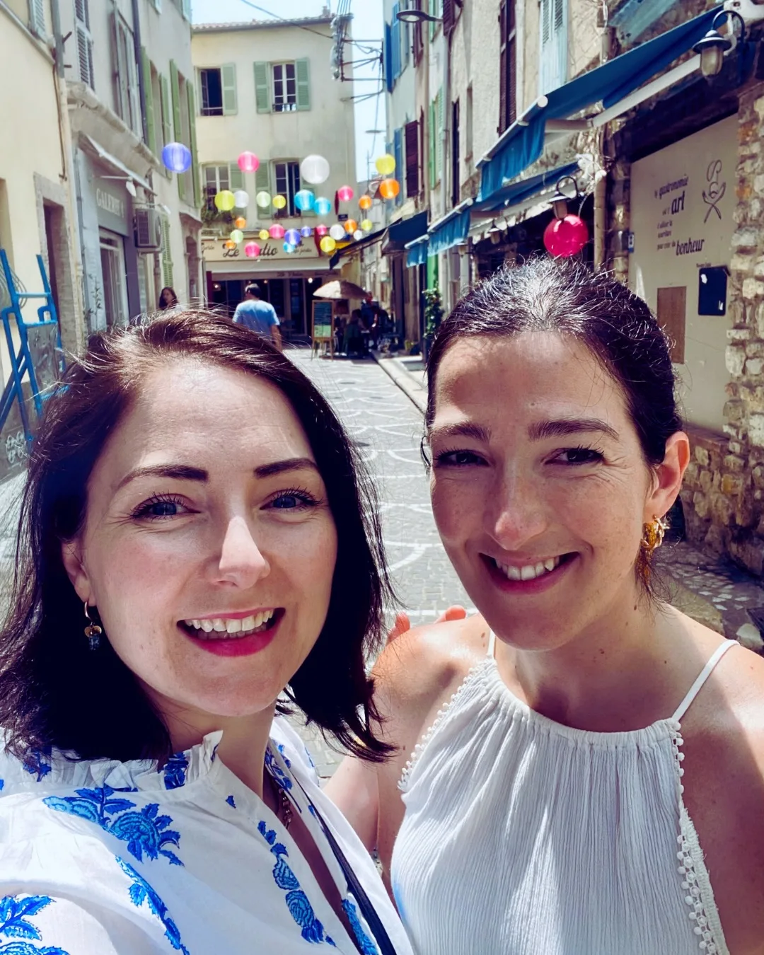Retreat hosts Amy and Andriana in Saint-Paul-de-Vence